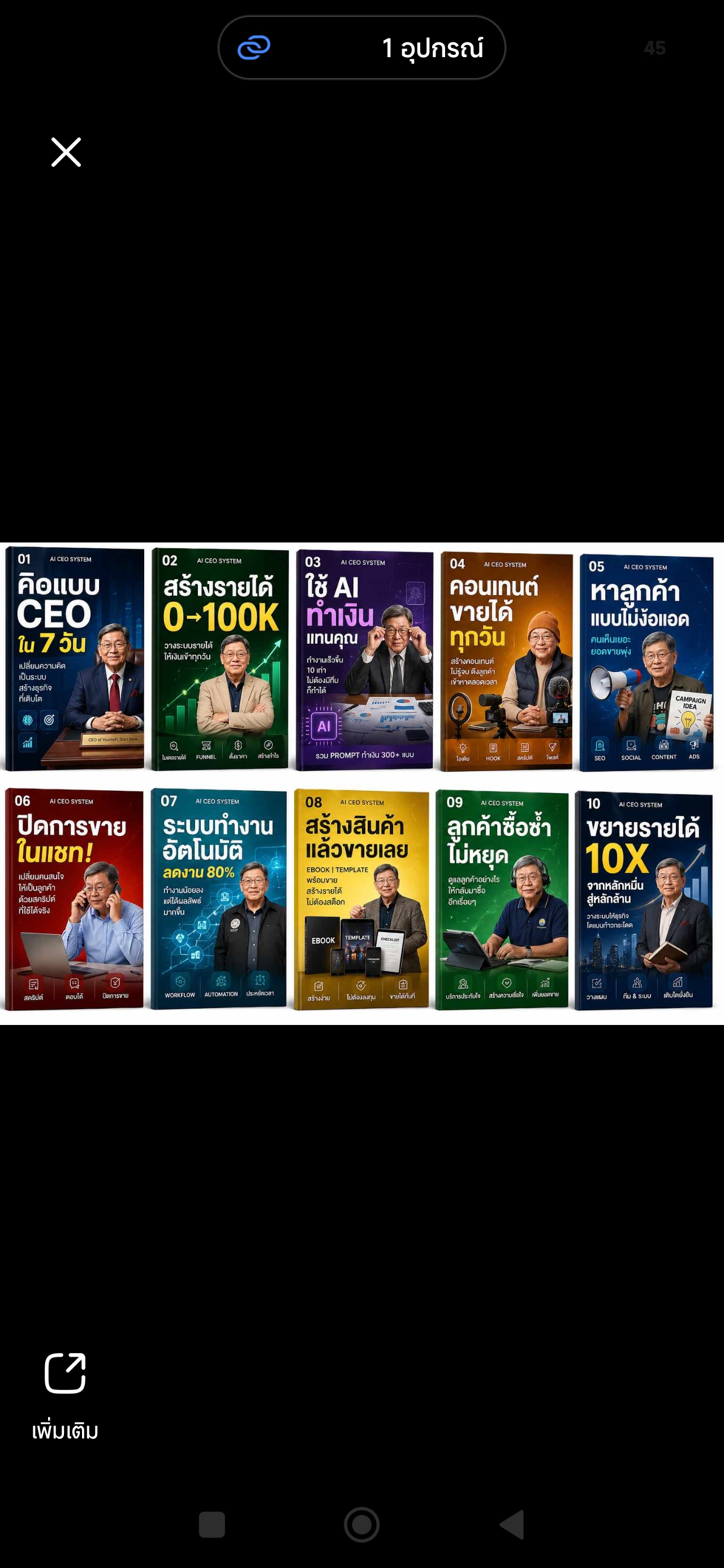 ภาพชุดปกงาน Ebook Biz10เล่ม จำนวน 10 เล่ม